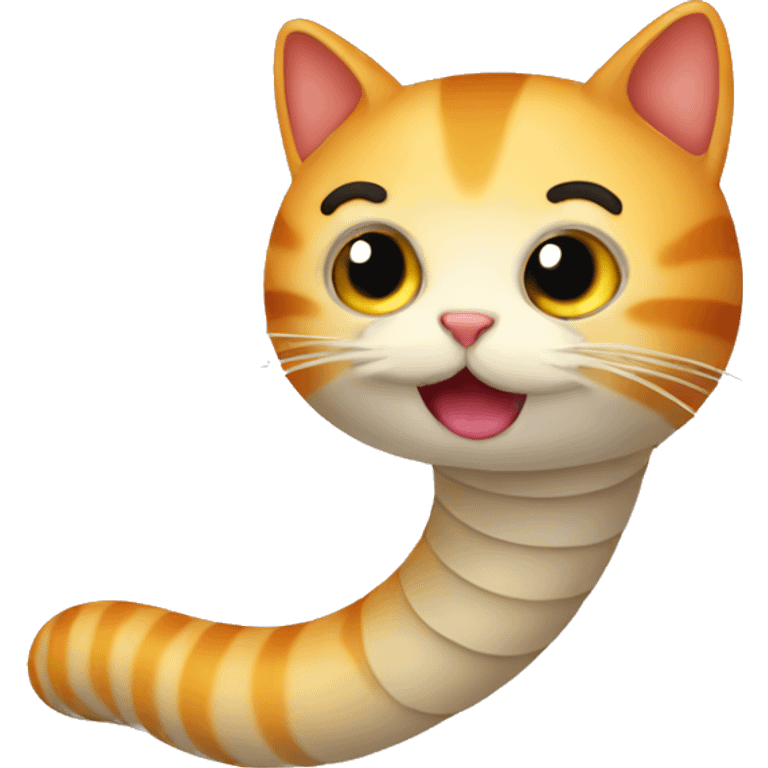 cat worm emoji