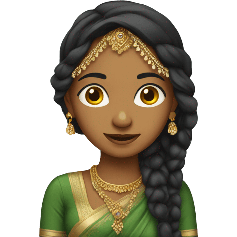 North indian girl emoji