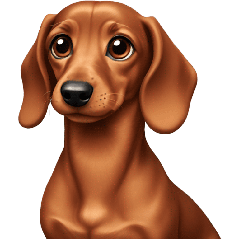 Miniature dachshund red  emoji