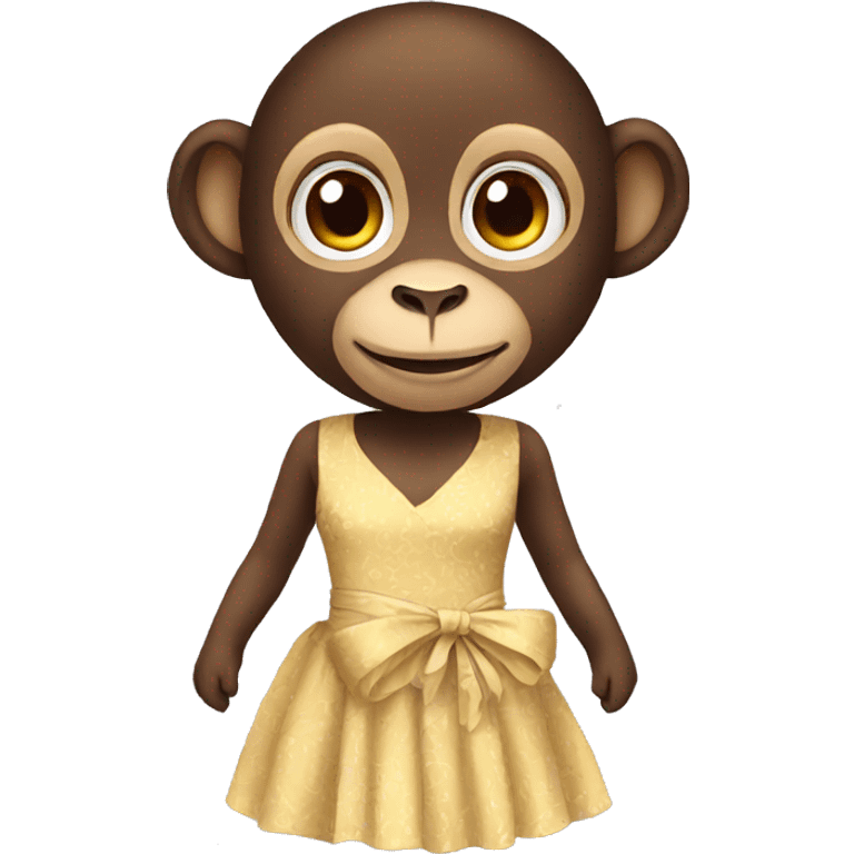 monkey in a dress emoji