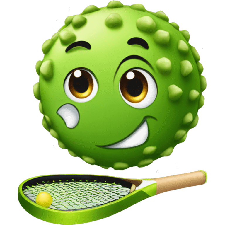 Glamour pickle ball emoji