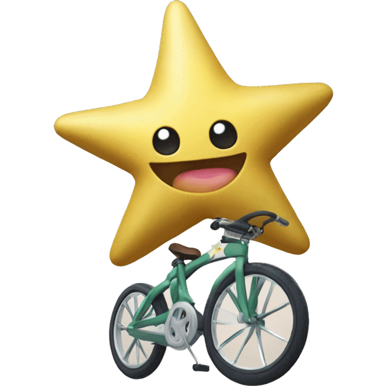 staryu on a stanionary bicycle emoji