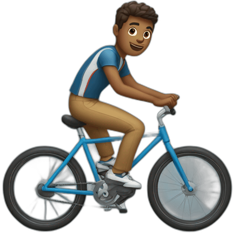 Guy riding a bike emoji