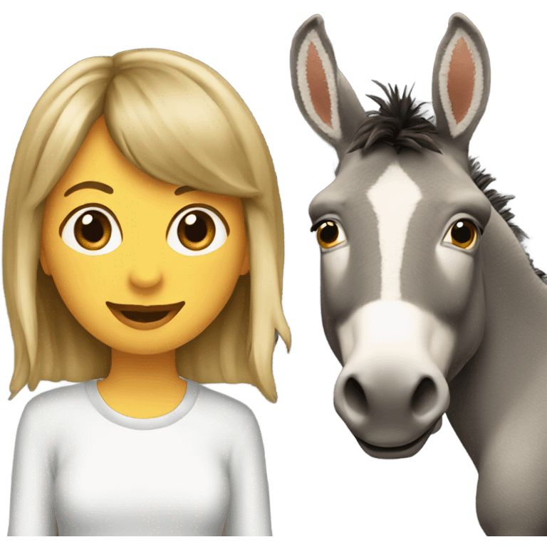 Taylor Swift and a donkey emoji