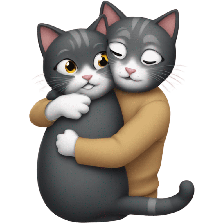 Cat hug emoji