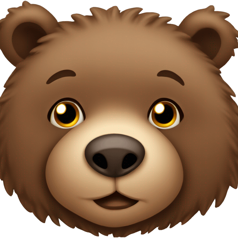 Cozy brown bear emoji