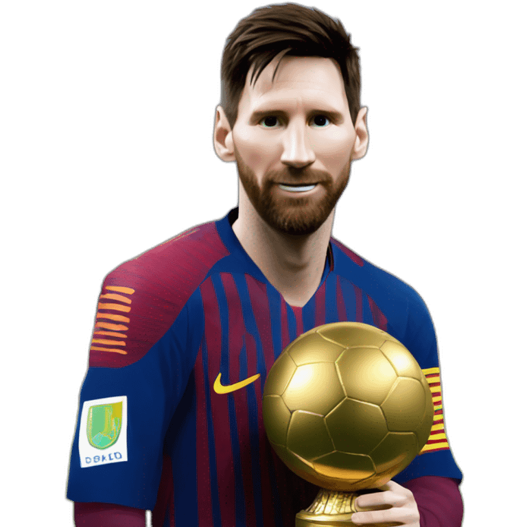 messi con la copa del mundo emoji