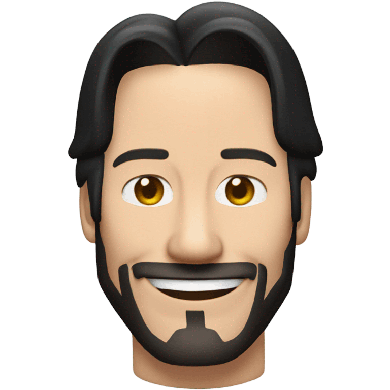 Keanu Reeves sorrindo emoji