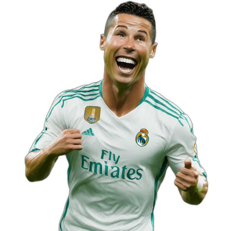 Ronaldo laughing emoji