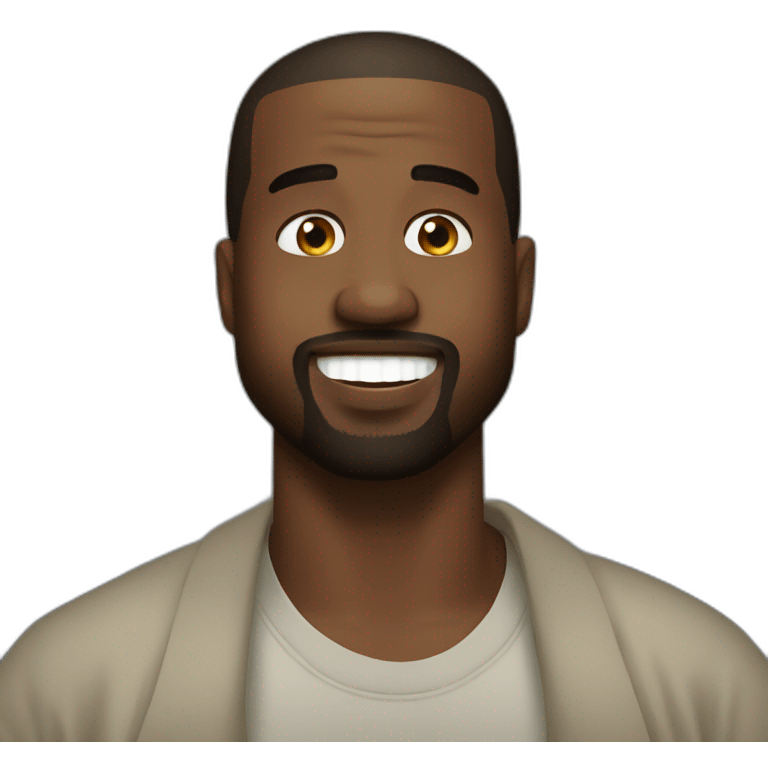 Kanye west smiling emoji