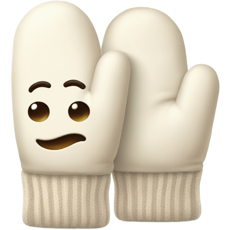 cream mittens emoji