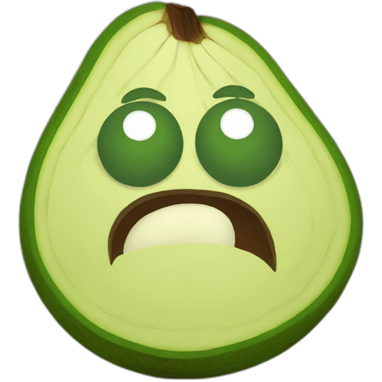 angry avocado emoji