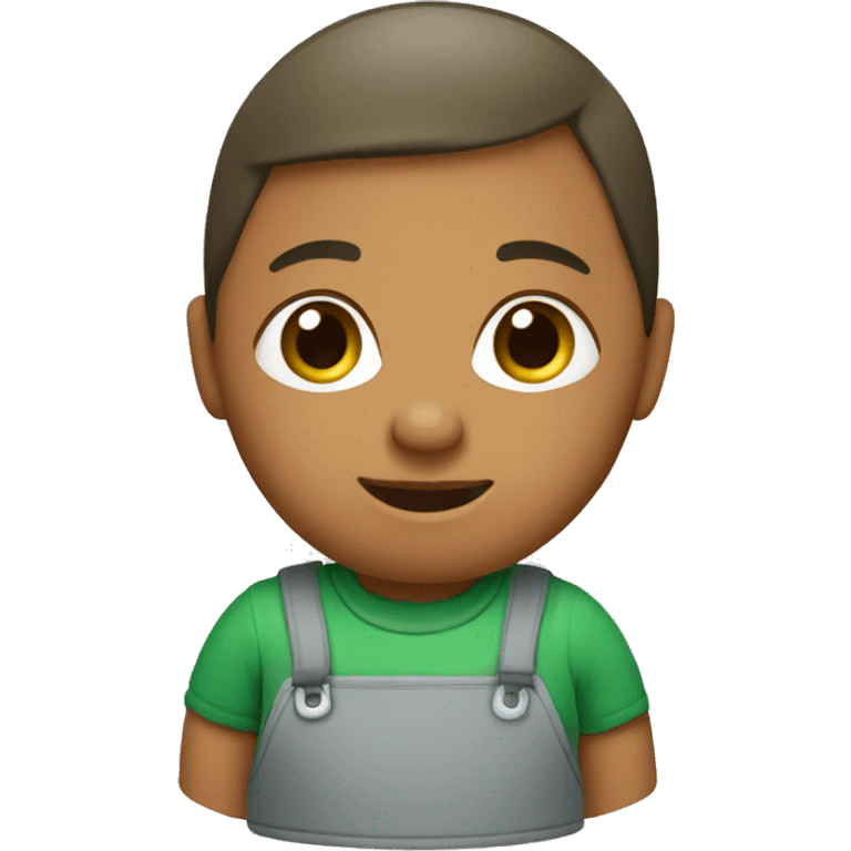 nursery worker with green top emoji