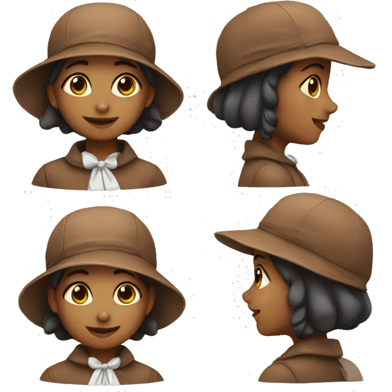 girl with bonnet on emoji