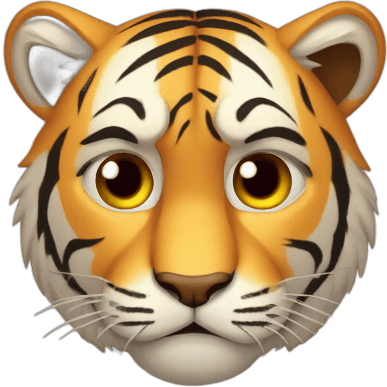 Sad tiger emoji