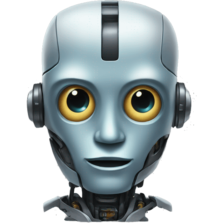 Robot with X on its face emoji