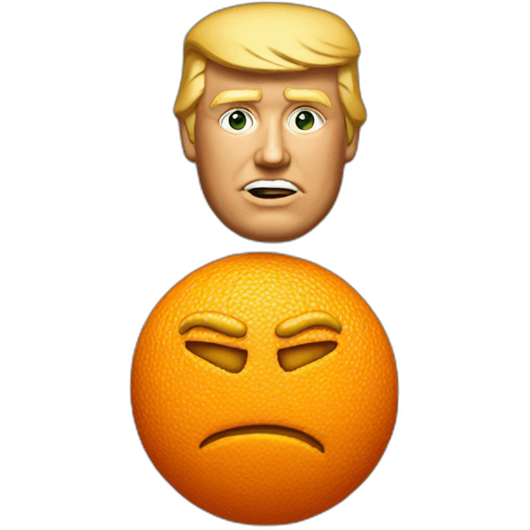 donald trump orange emoji