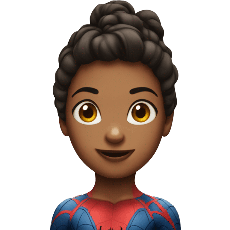 Spiderman face girl emoji