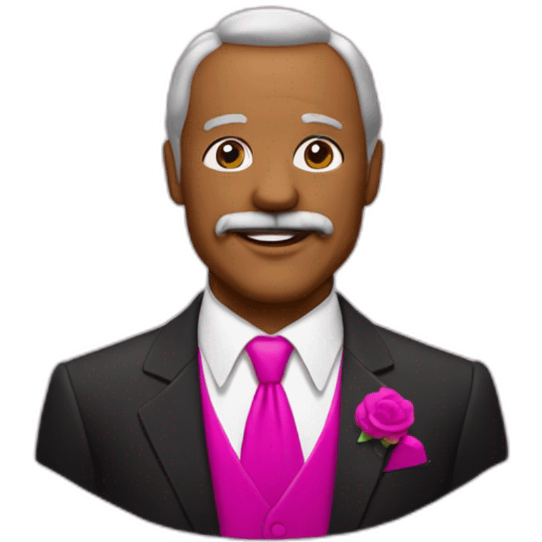 bill gaston wears TUXEDO in Fuchsia emoji