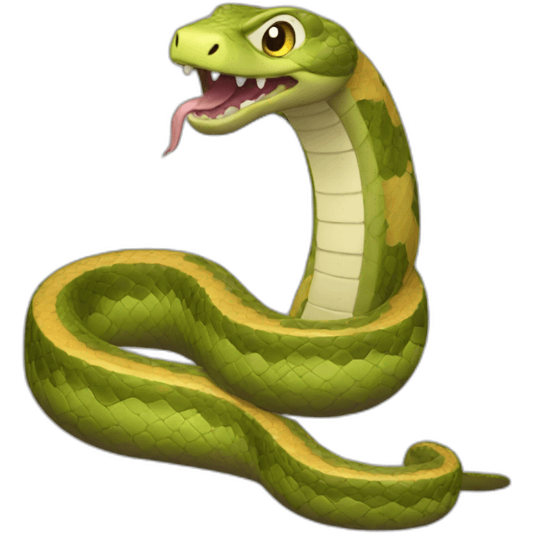 excited snake with boots emoji