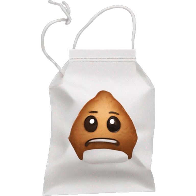 Tea-bag with muscles emoji