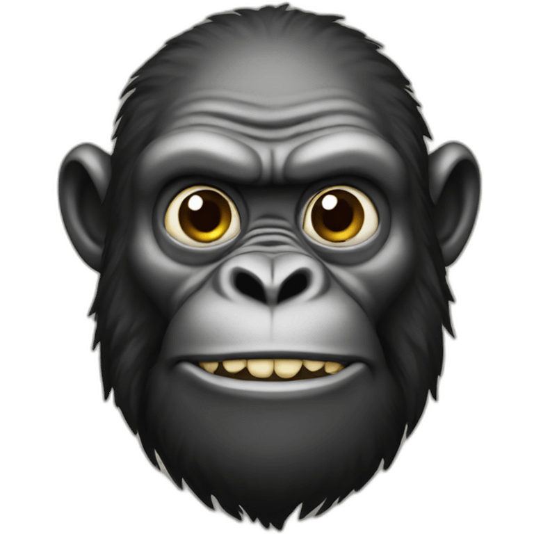 Ape with beard emoji