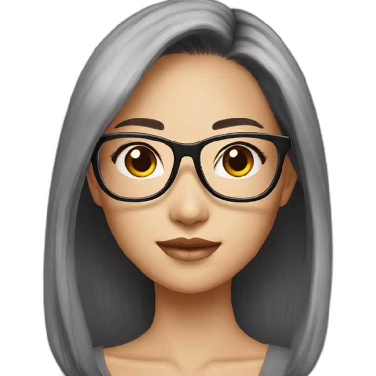 hot-asian-girl-with-glasses emoji