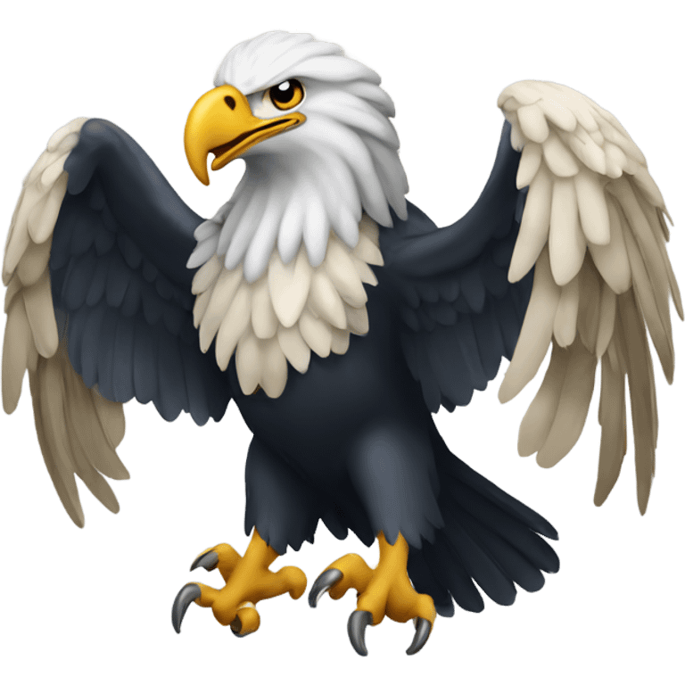 Eagle with ram in its talons emoji