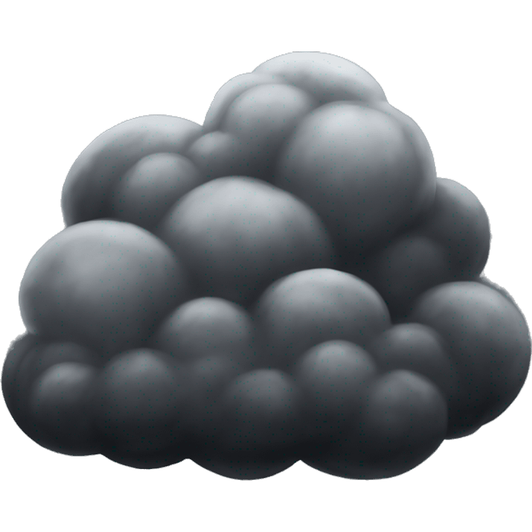 Black cloud emoji