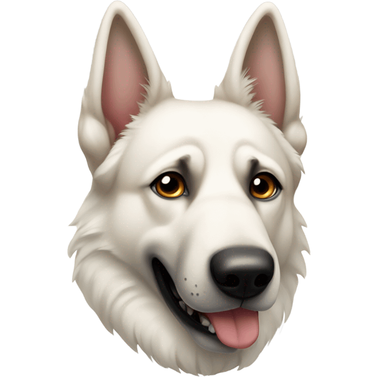 White German shepherd  emoji