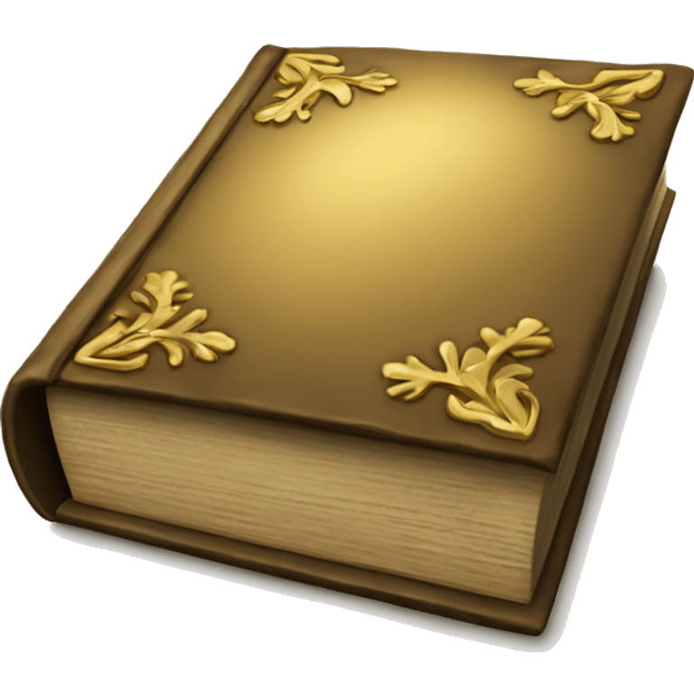 Old book with gold cover  emoji