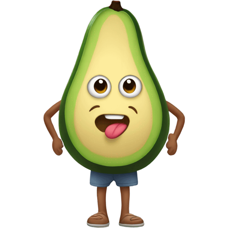 Avocado wearing a shirt  emoji