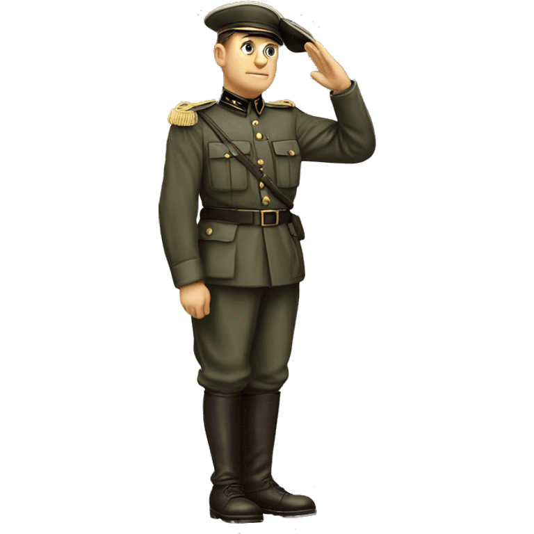 German classical 1940 soldier ave caesar saluting emoji