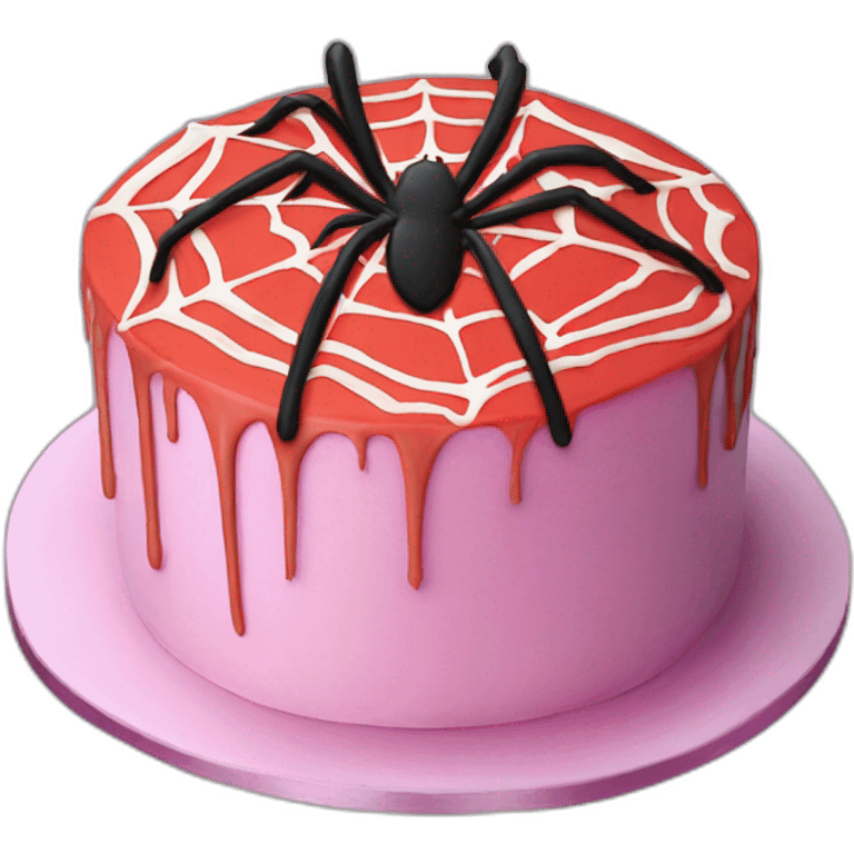 Gâteau spider man emoji