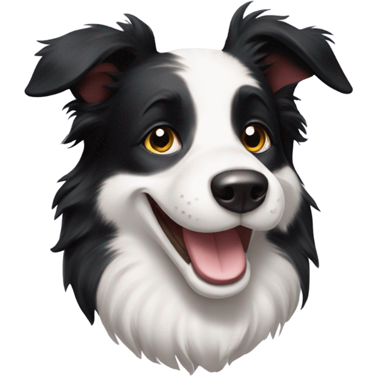 Border collie smile emoji