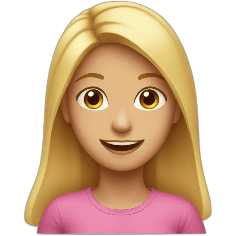 Girl having fun emoji