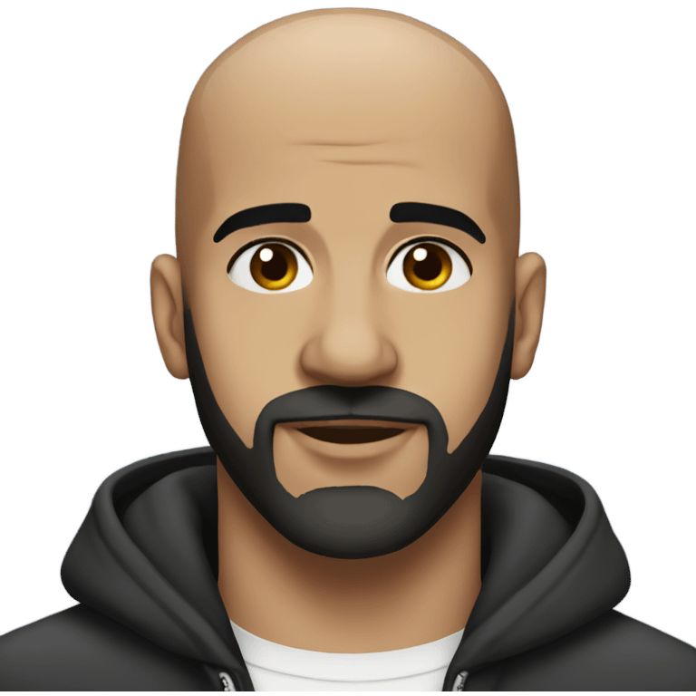 Drake black bald emoji