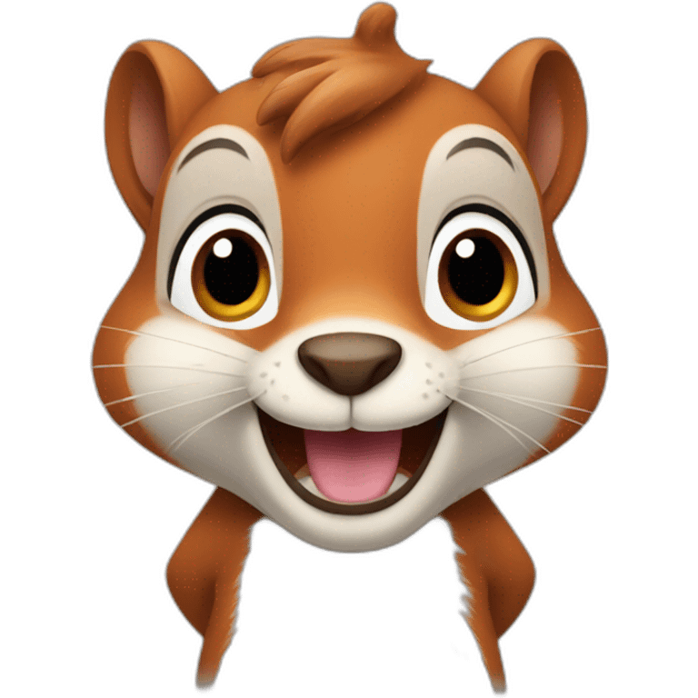 cheerful squirrel emoji