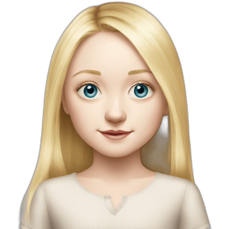 actress child dakota fanning emoji