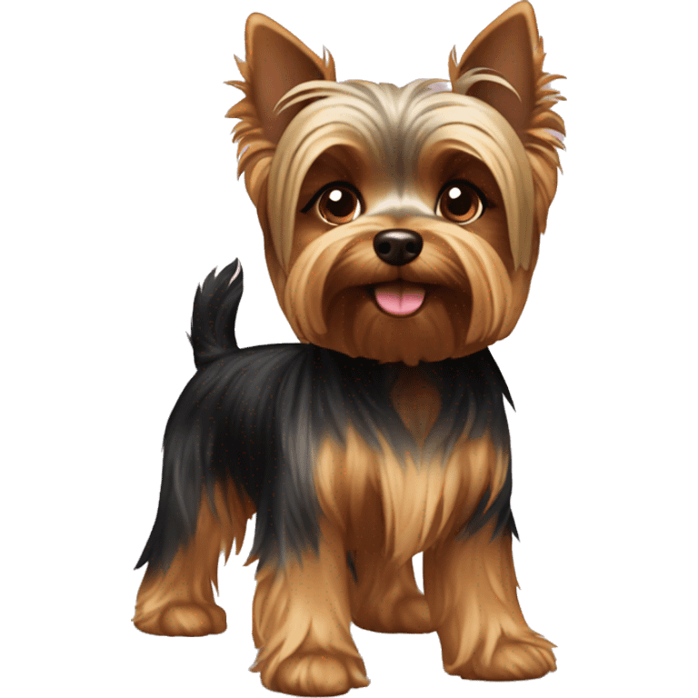 dog yorkshire terrier full body emoji