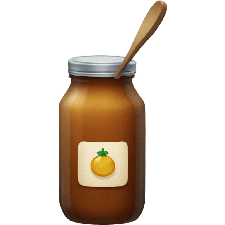 a jar of light-brown jam emoji