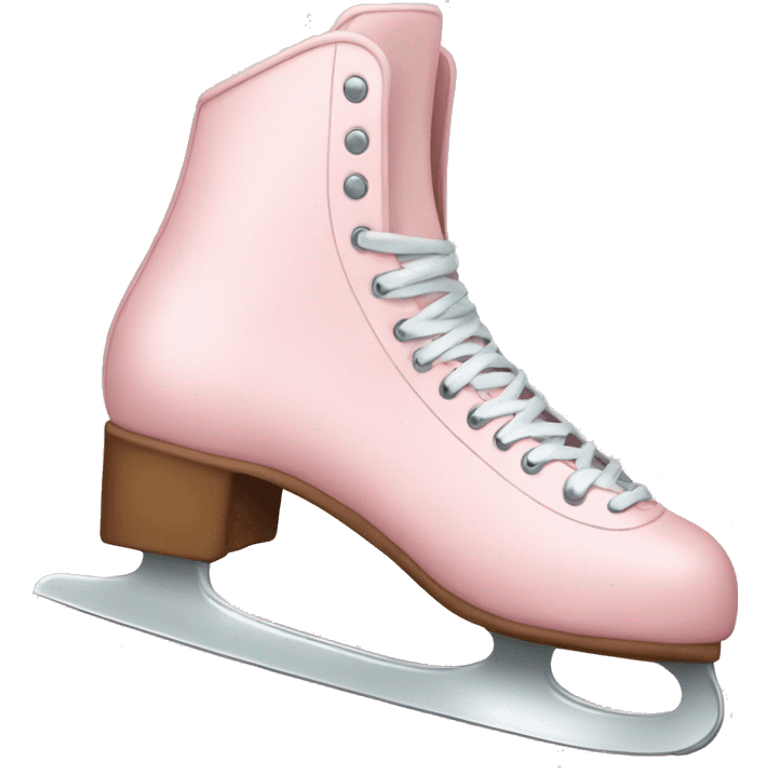 pastel pink ice skates emoji