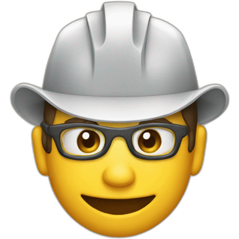 Worker smiles on the farm emoji