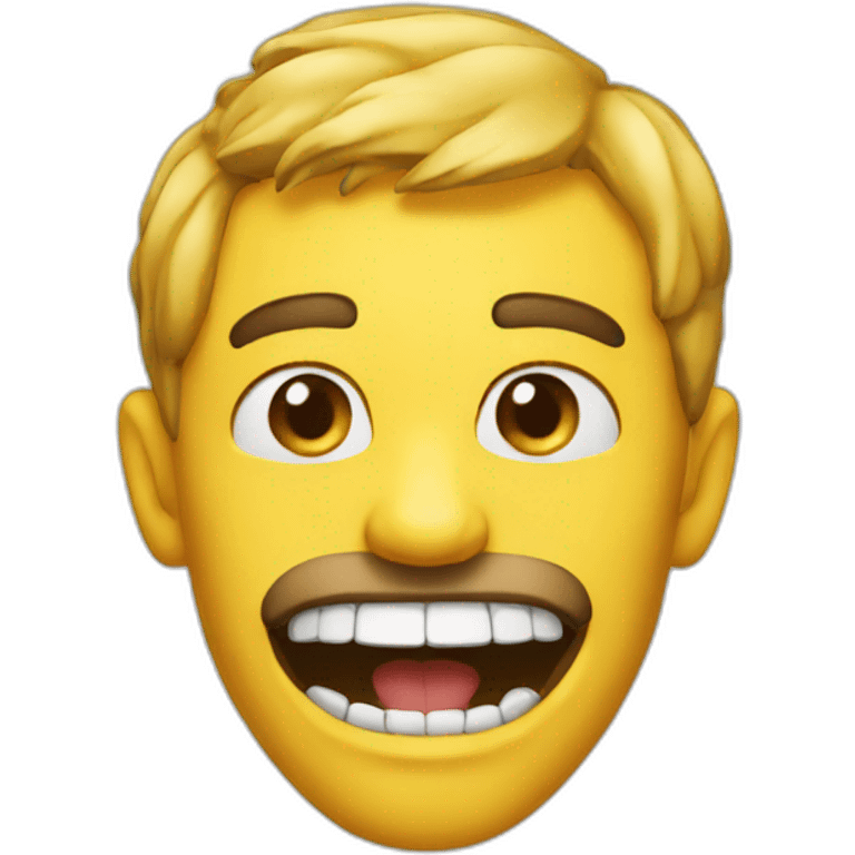 Emoji show as his jaw emoji