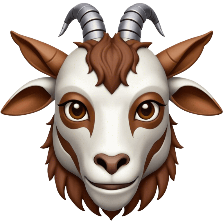 Cybernetic Goat(Ram) man 2/3 up view emoji