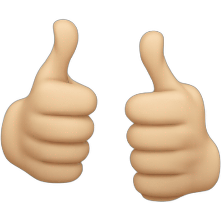 thumbs up with three thumbs emoji