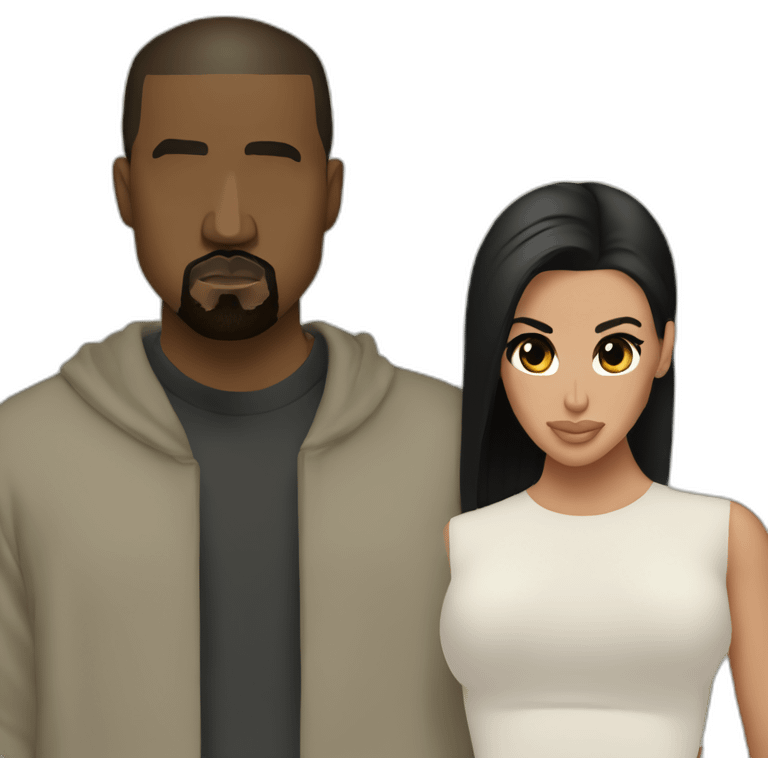 Kanye West Kim kardashian emoji