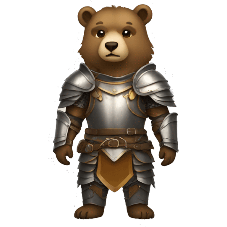 bear in paladin armor emoji