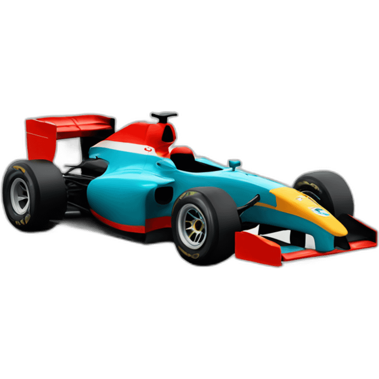 Formula One car minimal emoji