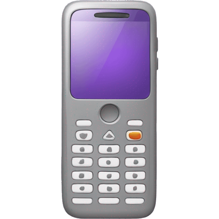 mobile phone purple emoji